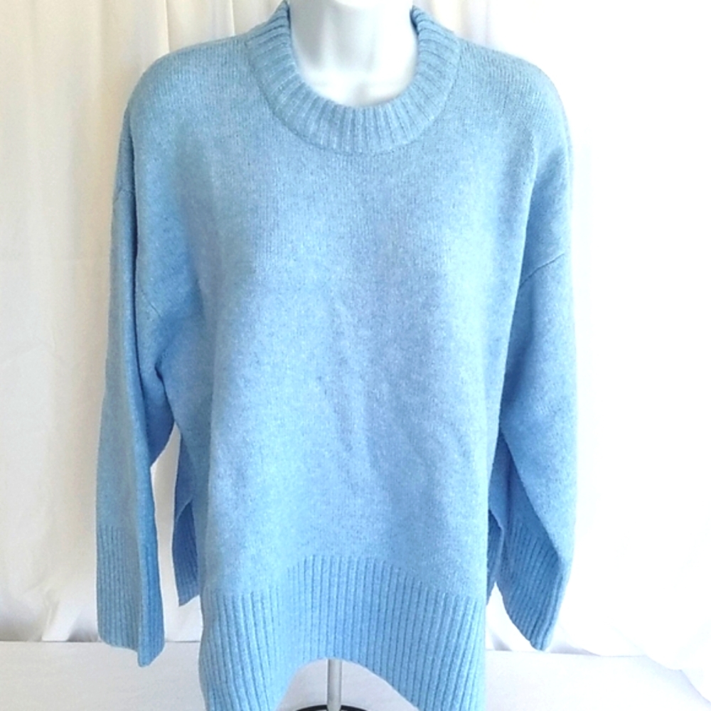 Edited Orlanda Dusk Blue Crew Neck Long Sleeve Sweater Size 8